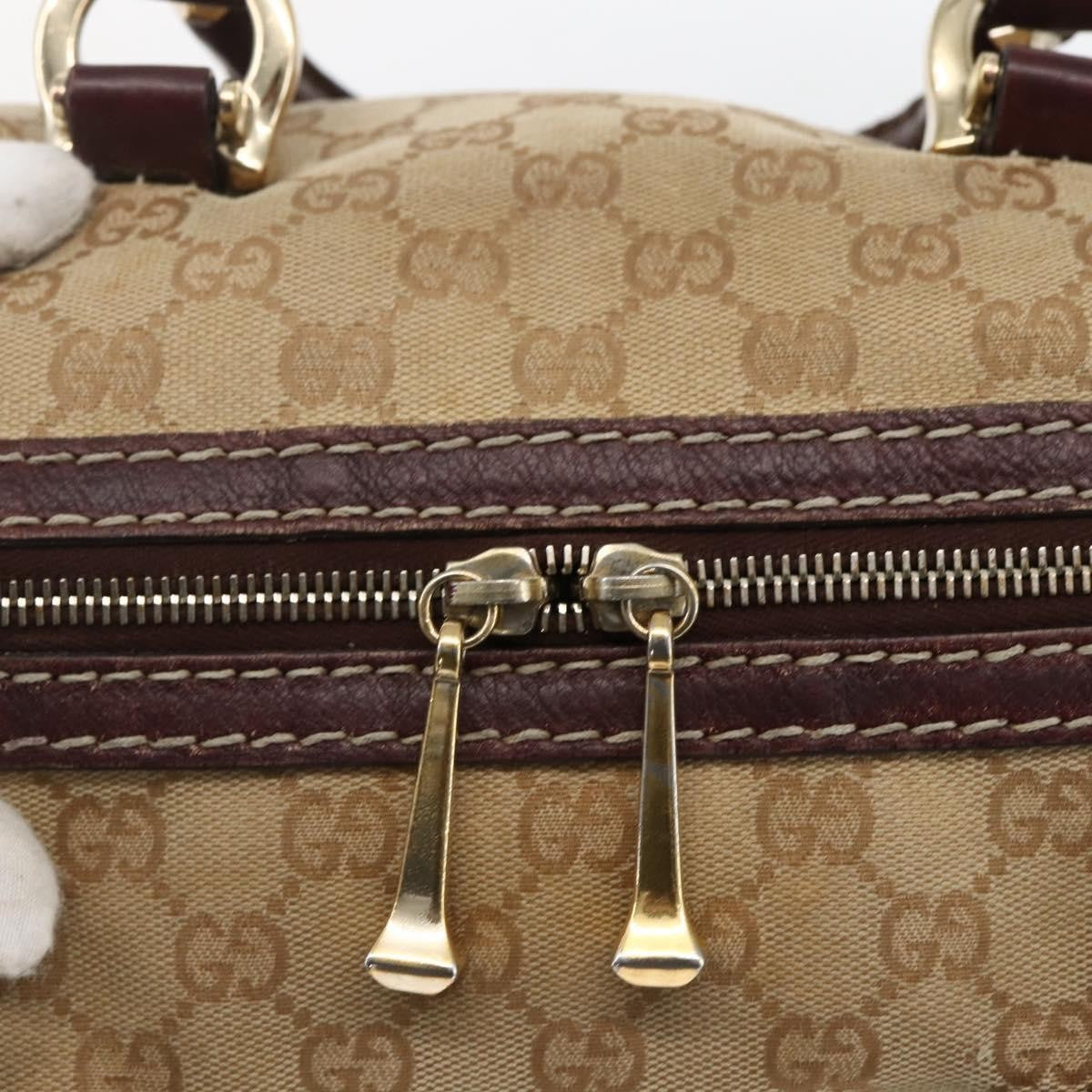 Gucci Vintage Handbag GG Canvas, BEIGE, CANVAS, Handbag