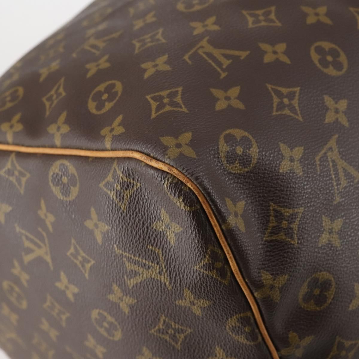 Louis Vuitton Keepall Bag Monogram Canvas, BROWN, CANVAS, Travel bag