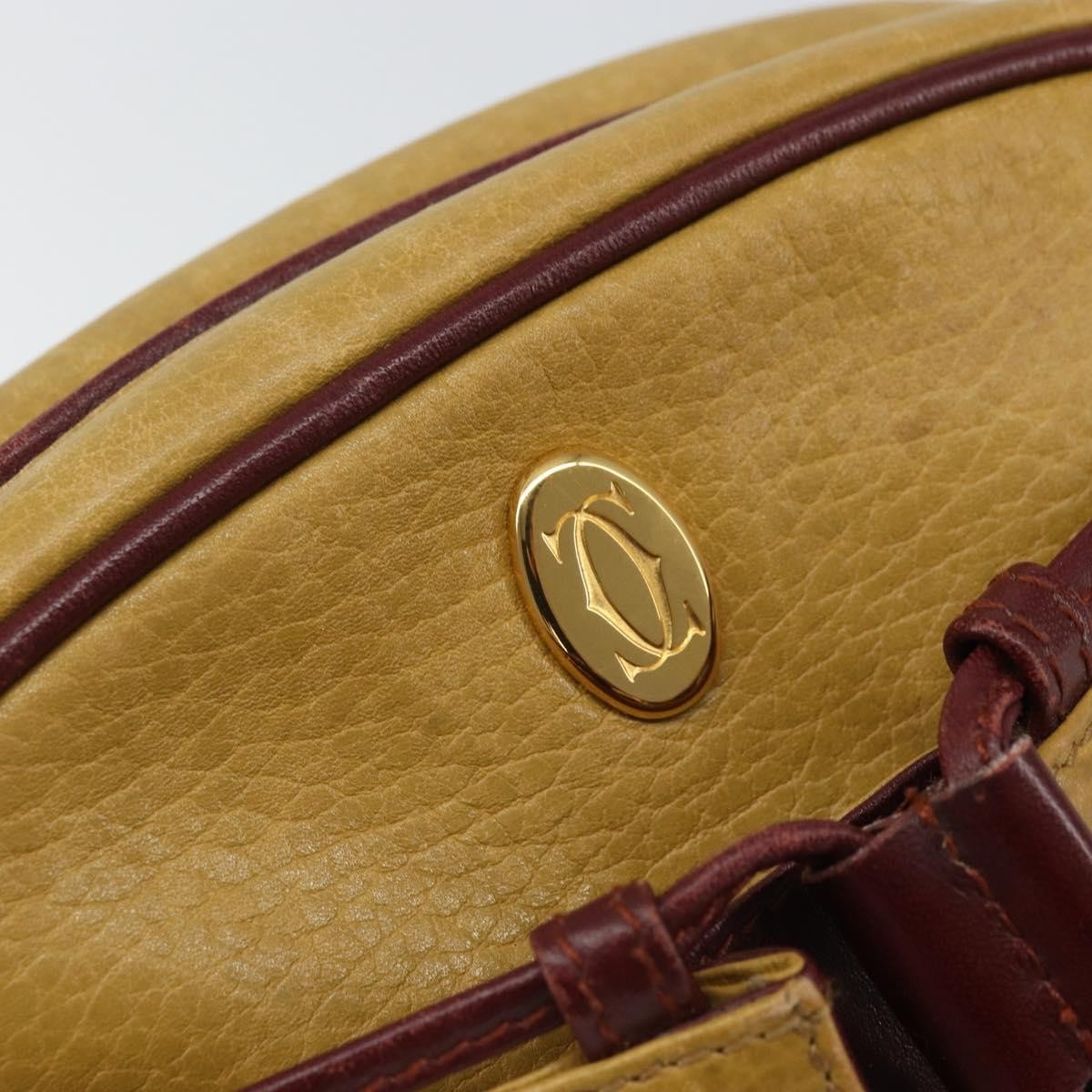 cartier Tasseled Must de Cartier Crossbody Bag Leather, YELLOW, LEATHER, Shoulder bag