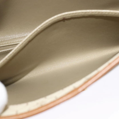 Christian Dior Vintage Honeycomb Shoulder Bag Canvas and Leather, BEIGE, CANVAS, Shoulder bag