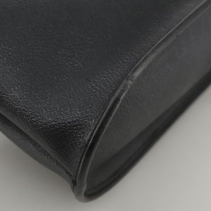 Christian Dior Vintage Honeycomb Flap Crossbody Bag Coated Canvas, BLACK, CANVAS, Crossbody bag