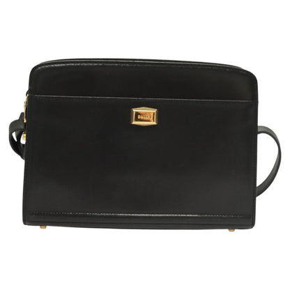 Bally Vintage Shoulder Bag Leather, Black, Leather, Shoulder Bag