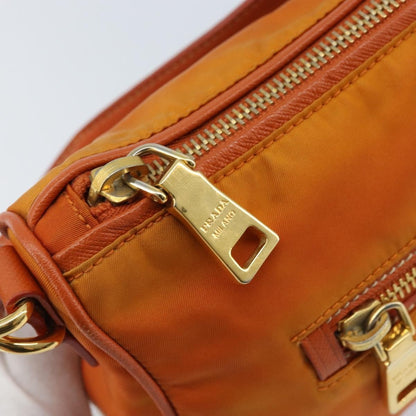 Prada Front Zip Hobo Tessuto, ORANGE, NYLON, Shoulder bag