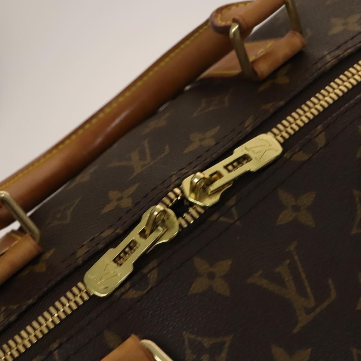 Louis Vuitton Keepall Bag Monogram Canvas, BROWN, CANVAS, Travel bag