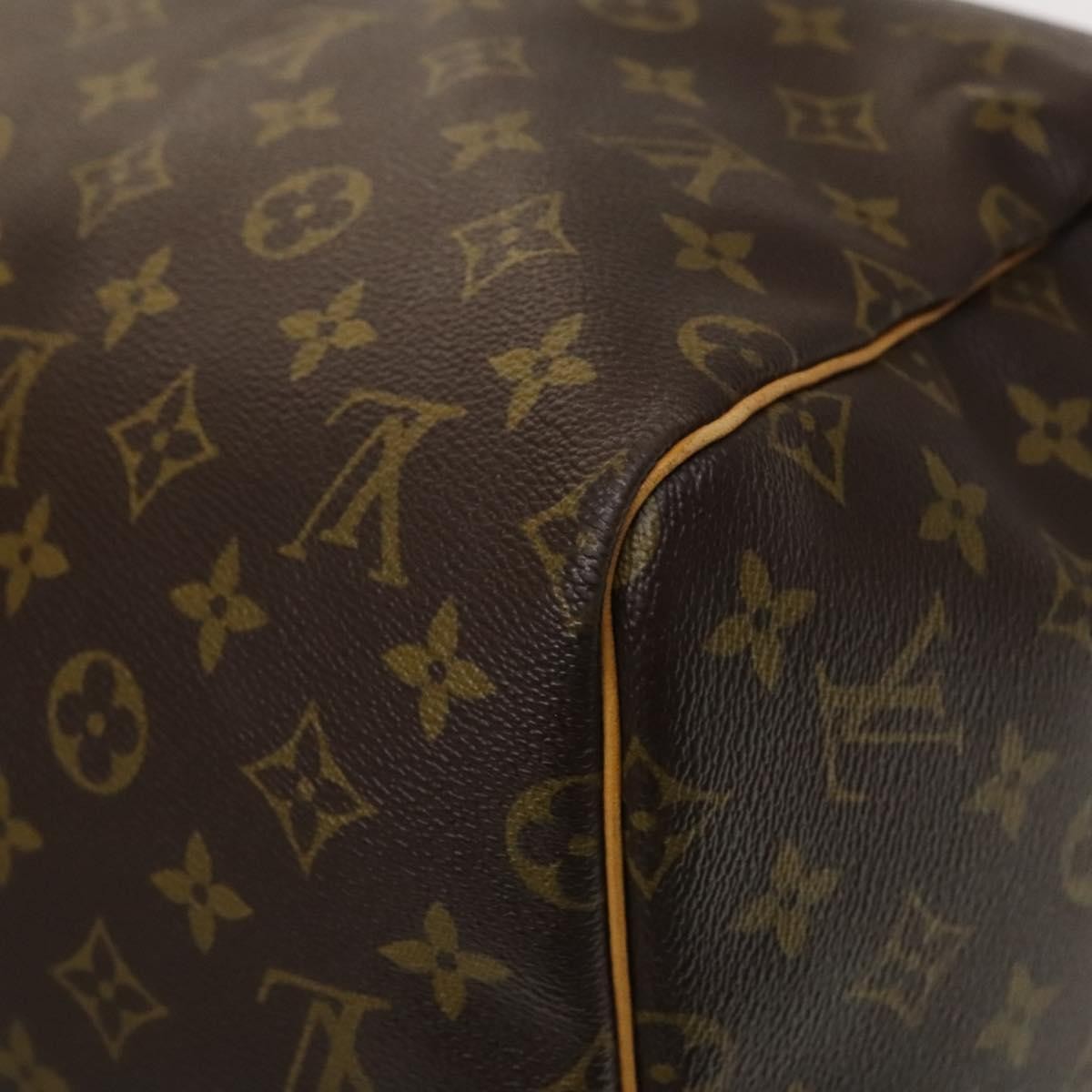 Louis Vuitton Keepall Bag Monogram Canvas, BROWN, CANVAS, Travel bag