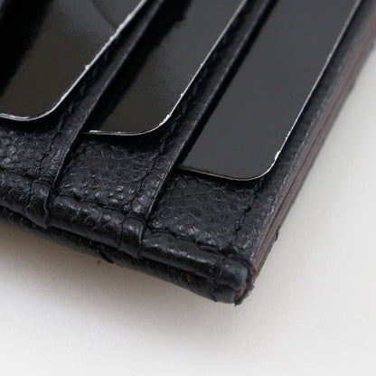 Chanel CC Card Case Quilted Caviar, BLACK, LEATHER, Card Holders