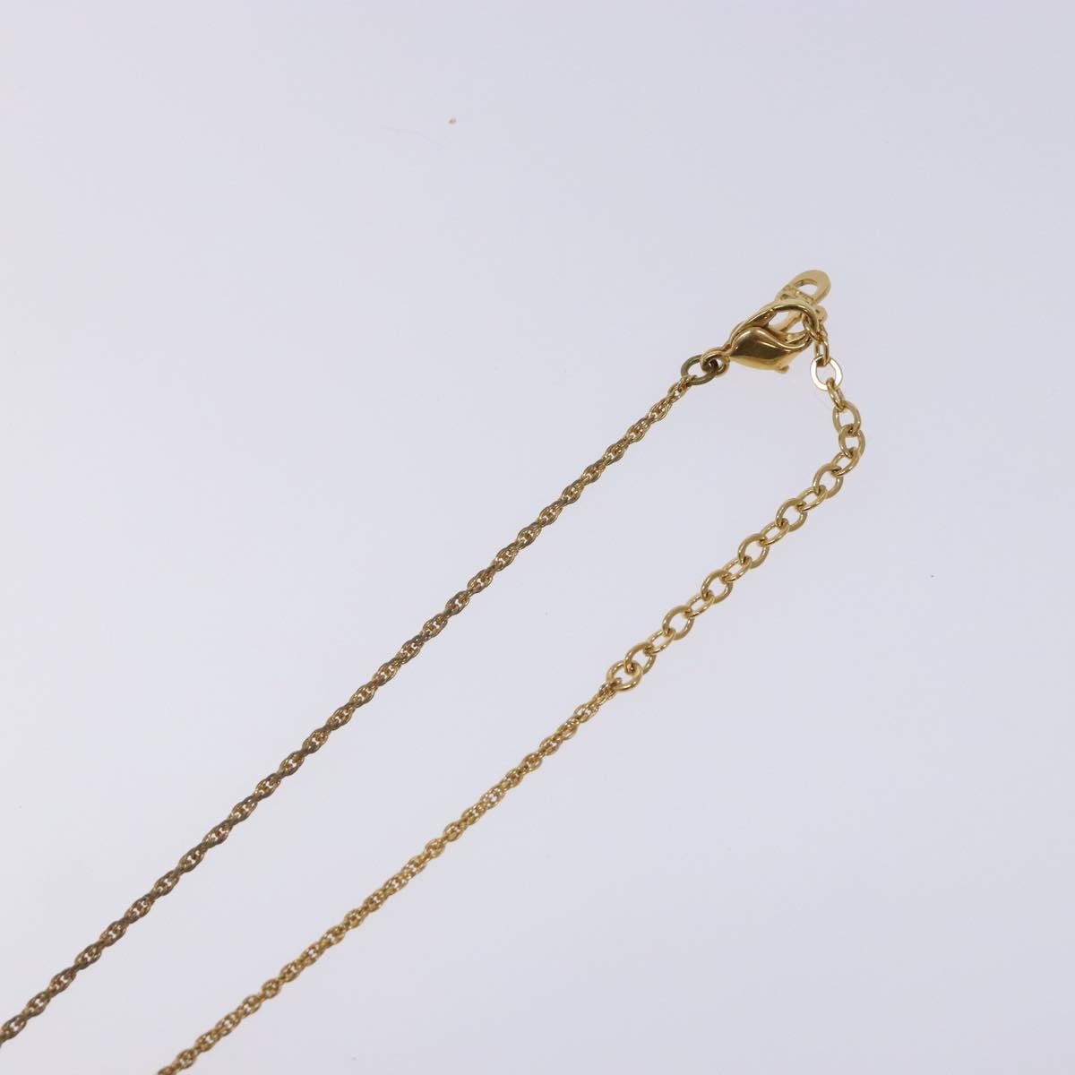 Christian Dior CD Round Pendant Necklace Metal, GOLD, METAL, Necklace