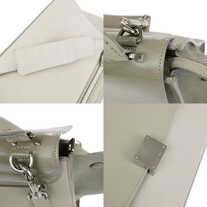 Celine Trapeze Bag Leather, BEIGE, LEATHER, Handbag