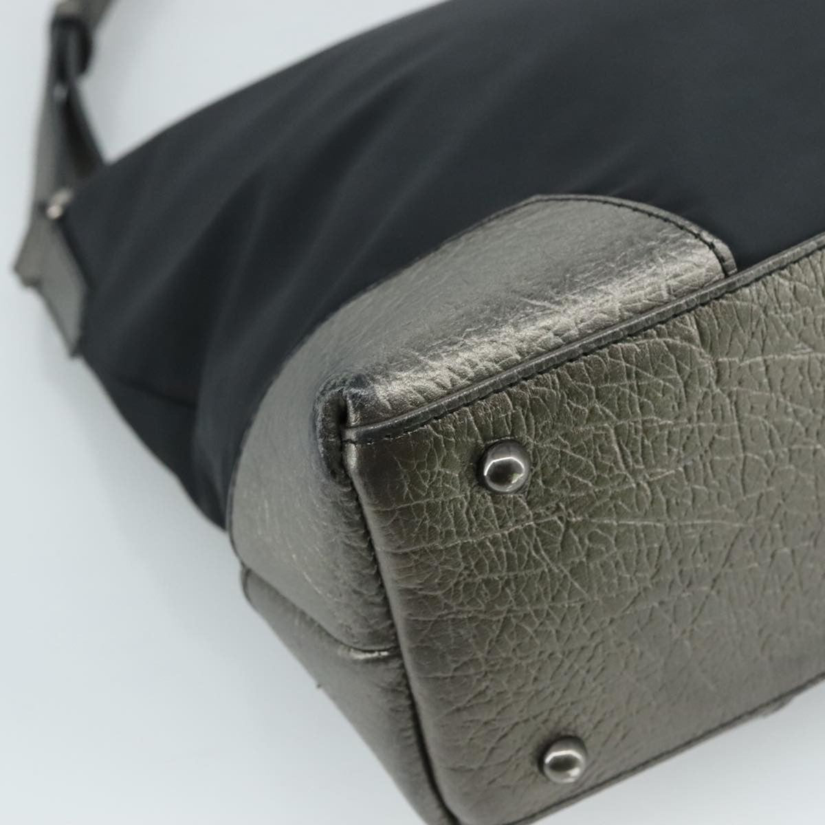 Burberry Vintage Shoulder Bag Nylon, BLACK, NYLON, Shoulder bag