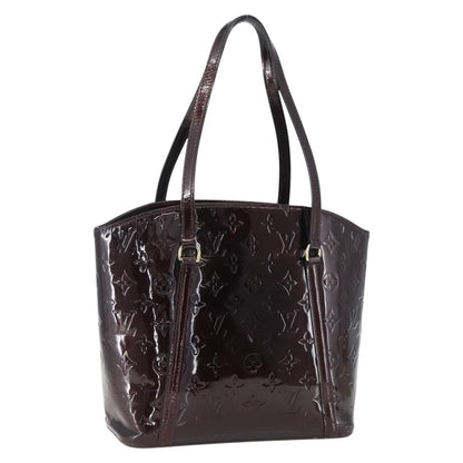 Louis Vuitton Avalon Handbag Monogram Vernis, PURPLE, PATENT_LEATHER, Tote bag