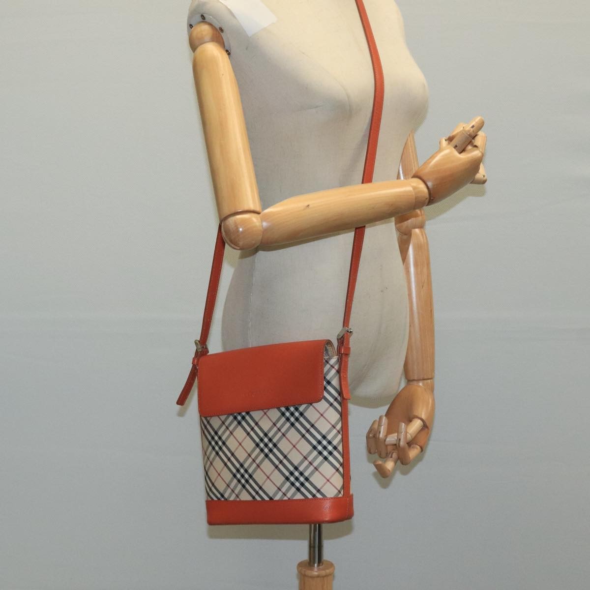 Burberry Nova check Shoulder bag Canvas, BEIGE, CANVAS, Shoulder bag