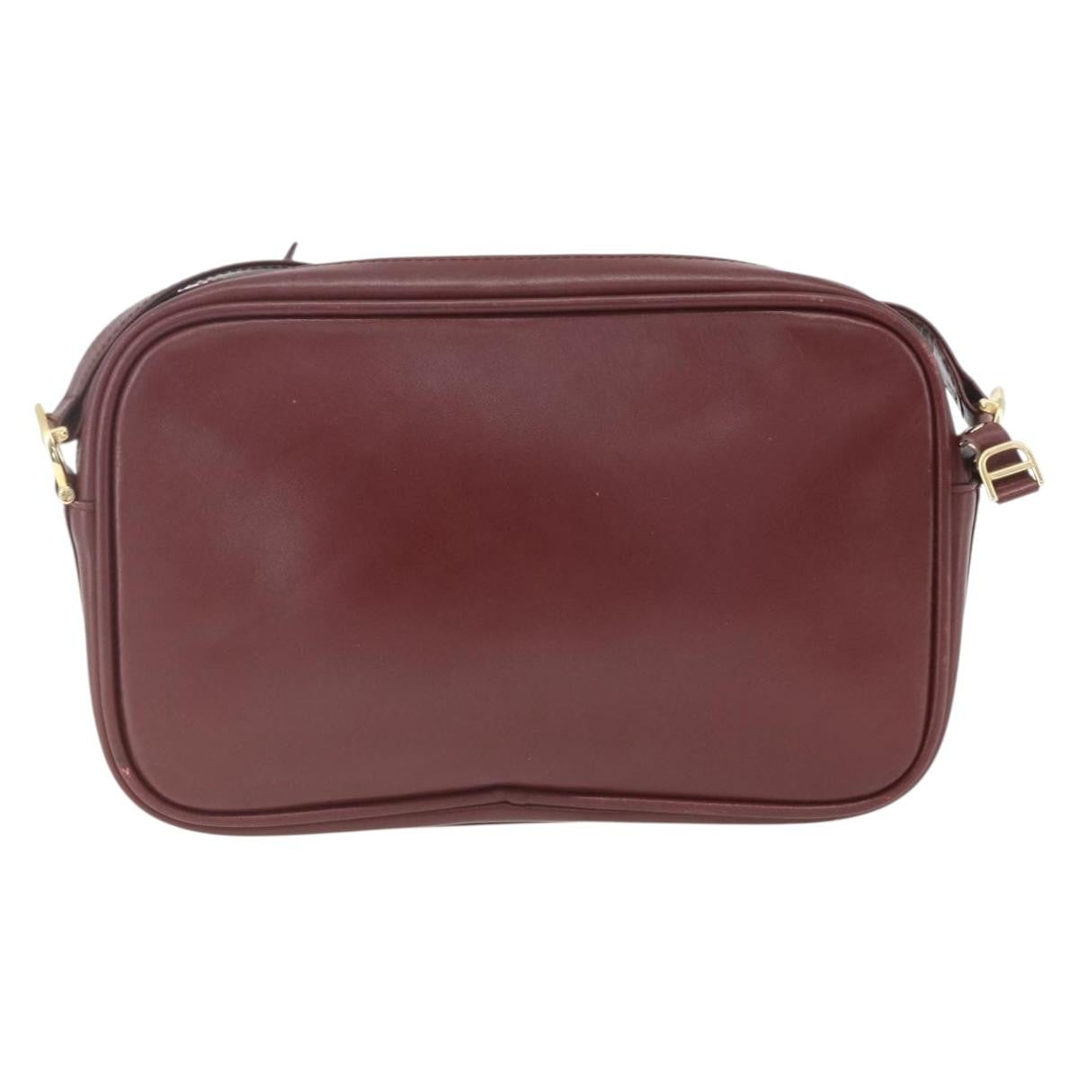 cartier Must de Cartier Shoulder Bag Leather, BURGUNDY, LEATHER, Shoulder bag