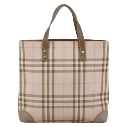 Burberry Nova Check Tote canvas check pattern, PINK, CANVAS, Tote bag
