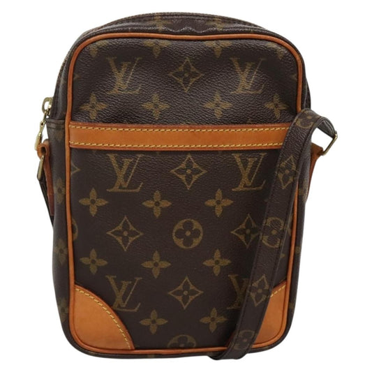 Louis Vuitton Danube 15 Crossbody Bag Monogram Canvas, BROWN, CANVAS, Crossbody bag