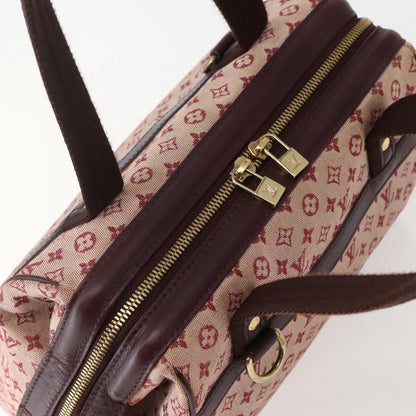 Louis Vuitton Josephine Handbag Mini Lin, RED, CANVAS, Handbag