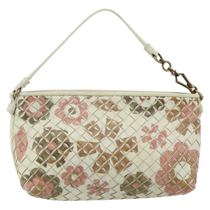 Bottega Veneta Intrecciato Clutch bag Leather, White, Leather, Clutch