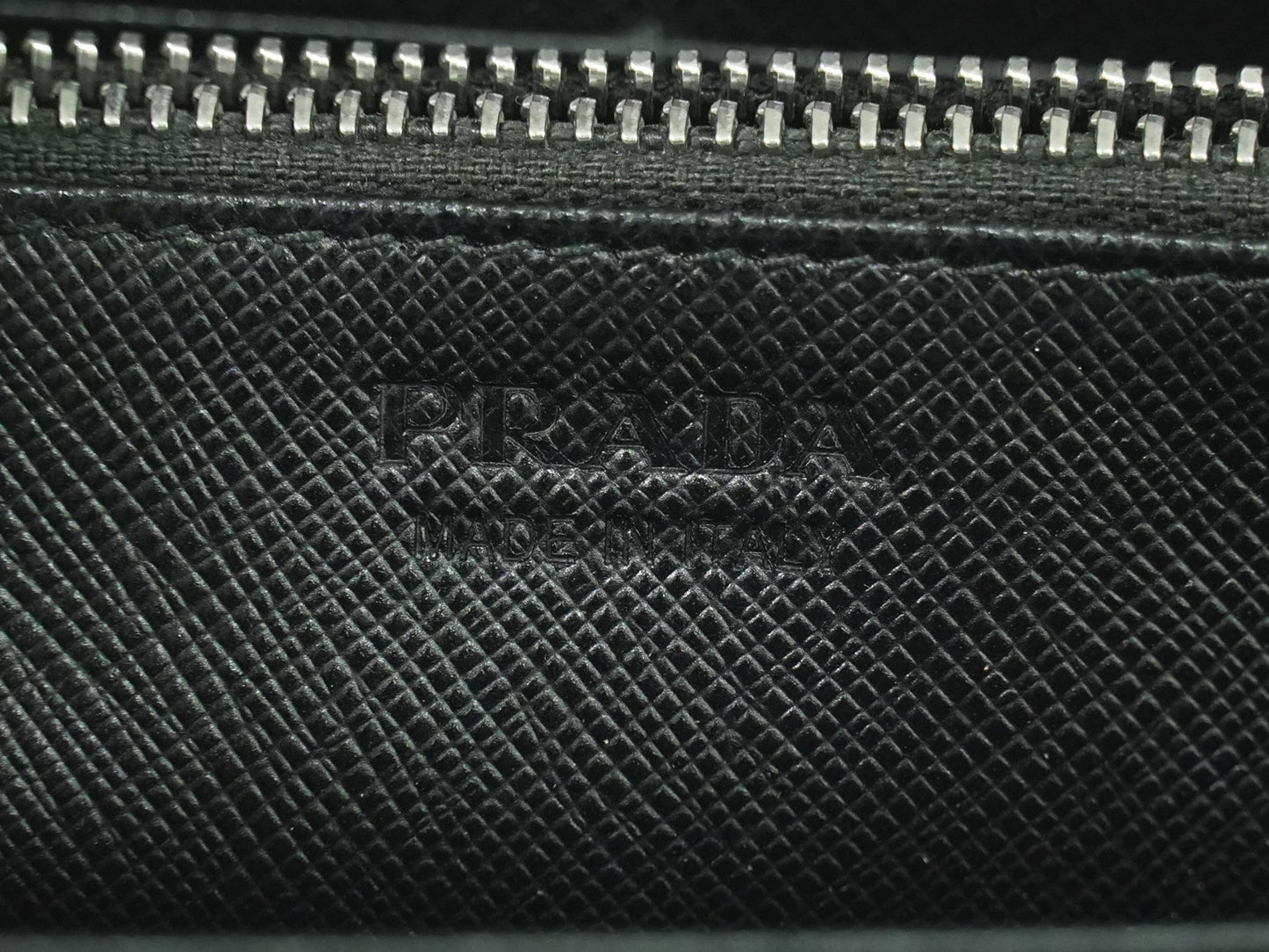 Prada Saffiano Wallet Leather, Black, Leather, Wallet