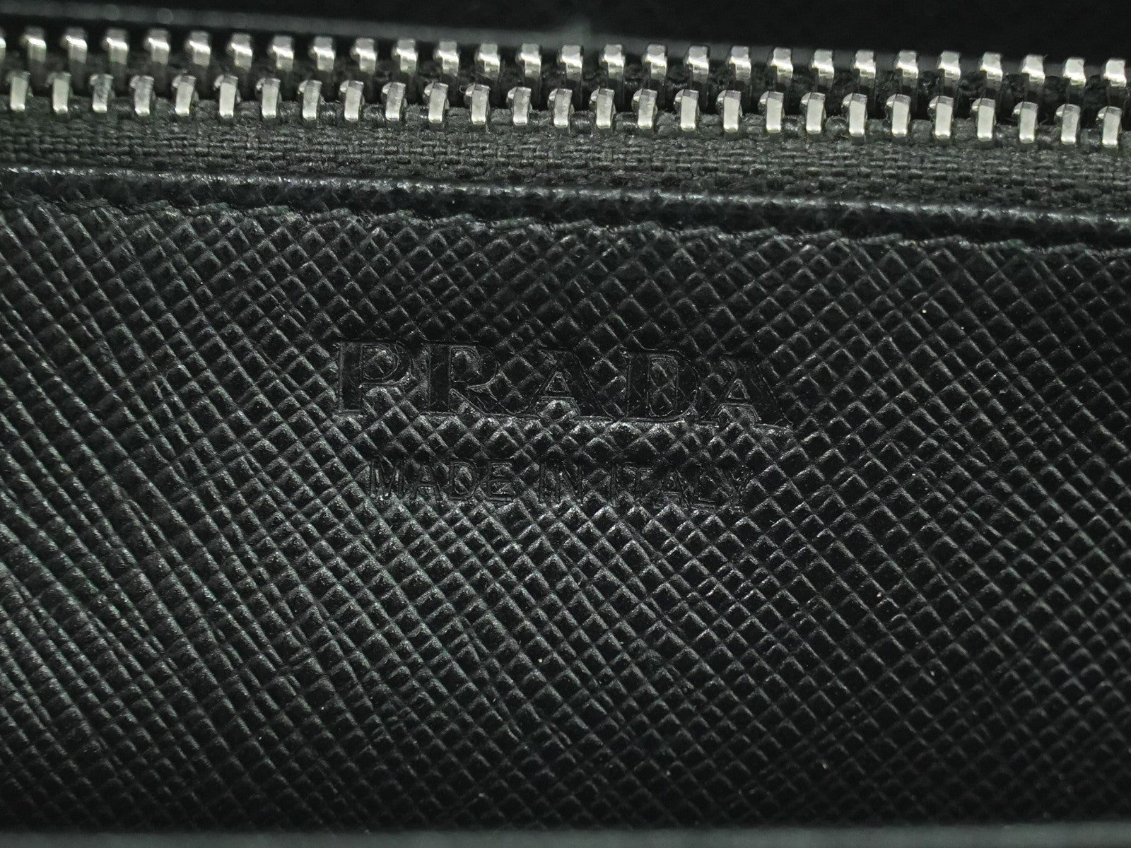 Prada Saffiano Wallet Leather, Black, Leather, Wallet