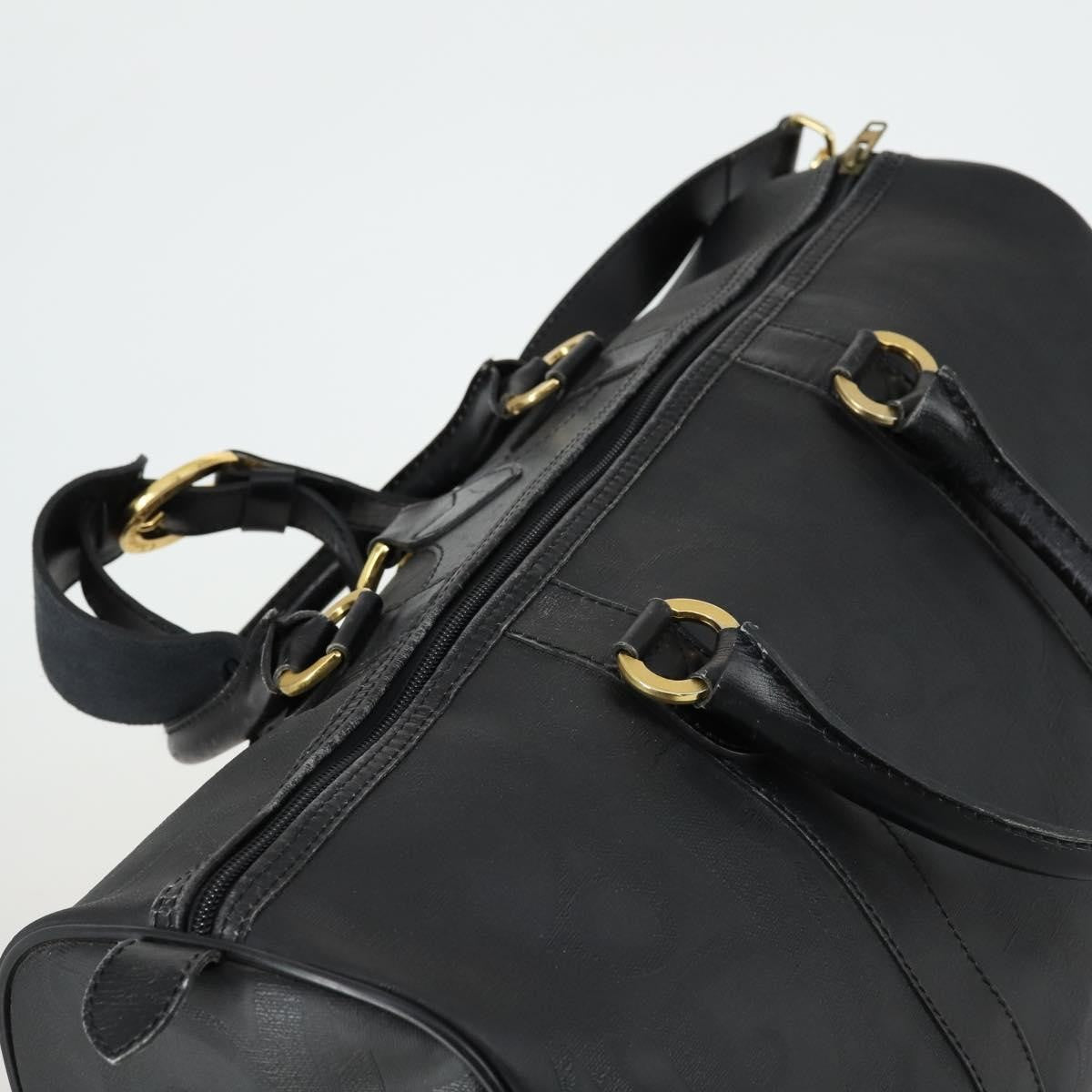 Christian Dior Vintage Trotter Boston Bag Canvas, BLACK, CANVAS, Travel bag