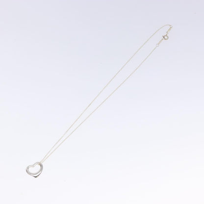 Tiffany & Co. Elsa Peretti Open Heart Pendant Necklace Sterling Silver, SILVER, SILVER, Necklace