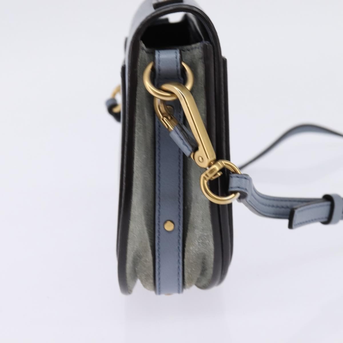 Chloe Nile Crossbody Bag Leather, BLUE, LEATHER, Crossbody bag