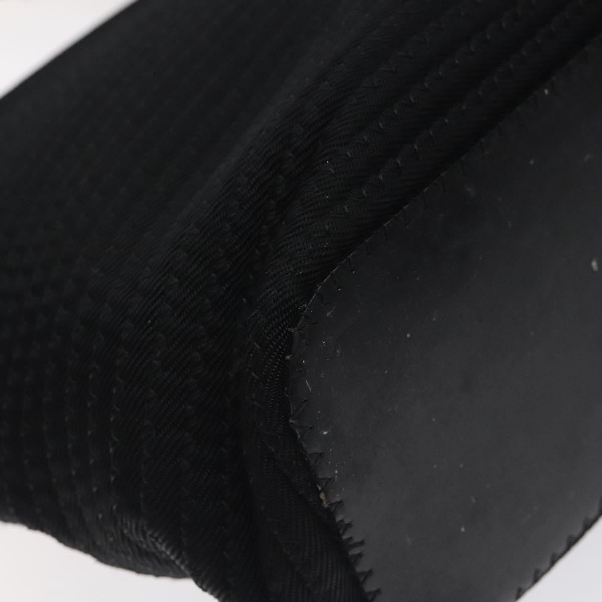 Gucci Vintage Bamboo Handle Tote Nylon, BLACK, NYLON, Tote bag