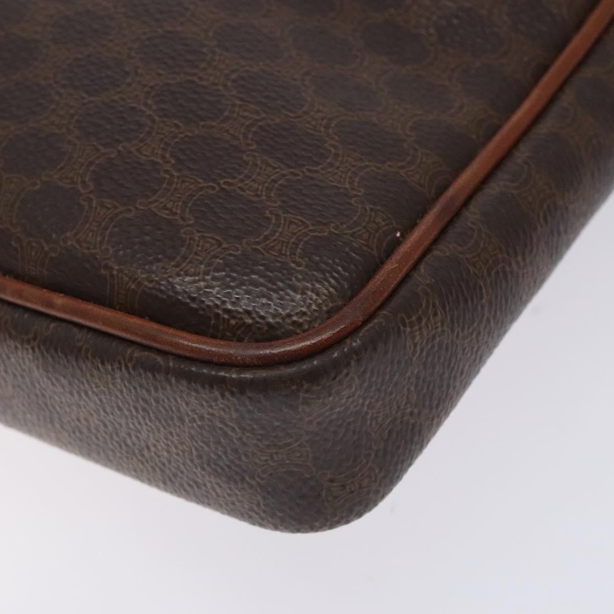 Celine Macadam Pochette Classic, BROWN, PVC, Clutche & pouche