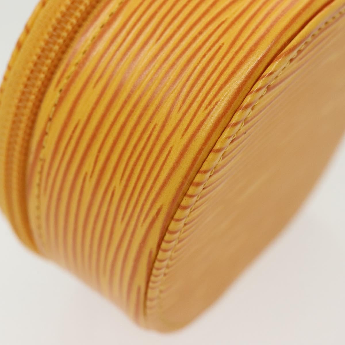 Louis Vuitton Ecrin Bijoux Pouch Epi Leather, YELLOW, LEATHER, Clutche & pouche