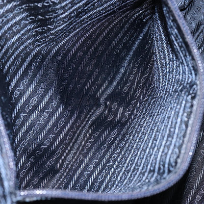Prada Zip Around Tote Tessuto, Navy, Nylon, Handbag