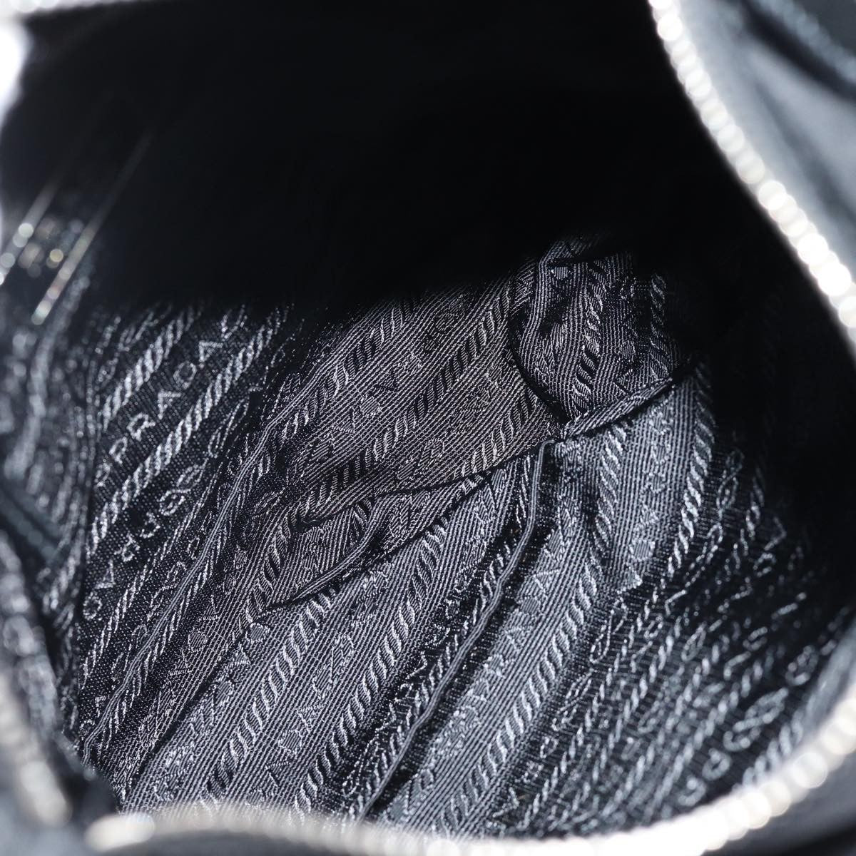 Prada Buckle Messenger Bag Tessuto, BLACK, NYLON, Shoulder bag