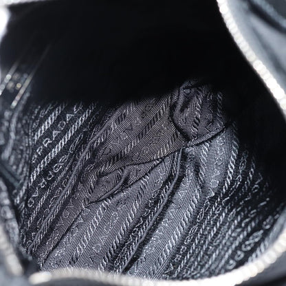 Prada Buckle Messenger Bag Tessuto, BLACK, NYLON, Shoulder bag
