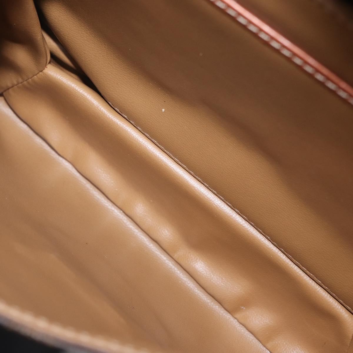 Celine Vintage Macadam Shoulder Bag Canvas, BROWN, CANVAS, Shoulder bag