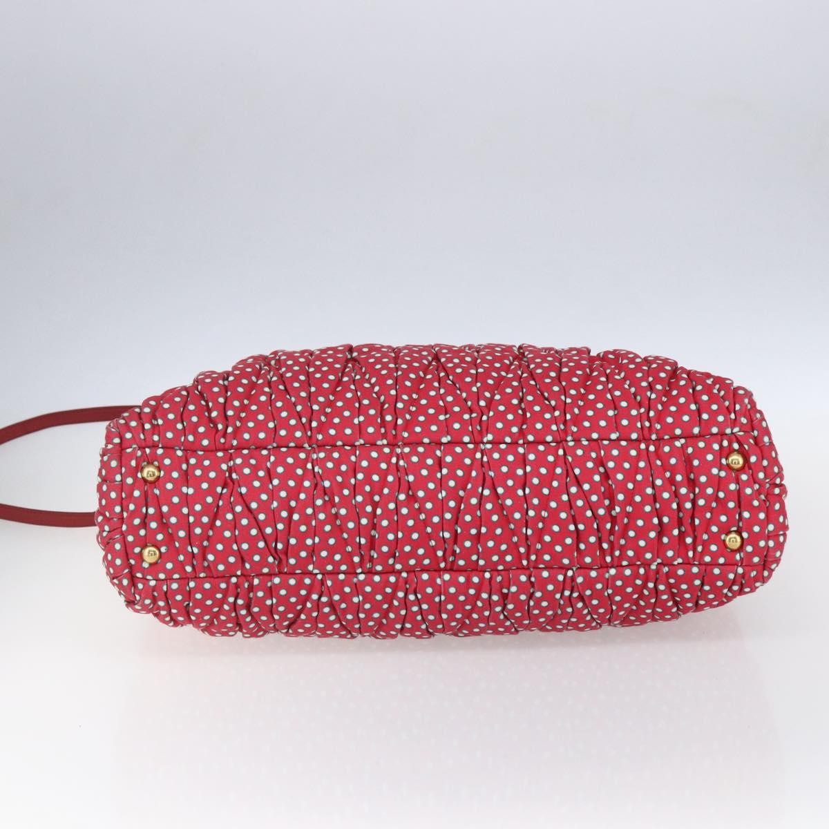 Miu Miu Shopper Tote Matelasse canvas, RED, CANVAS, Tote bag