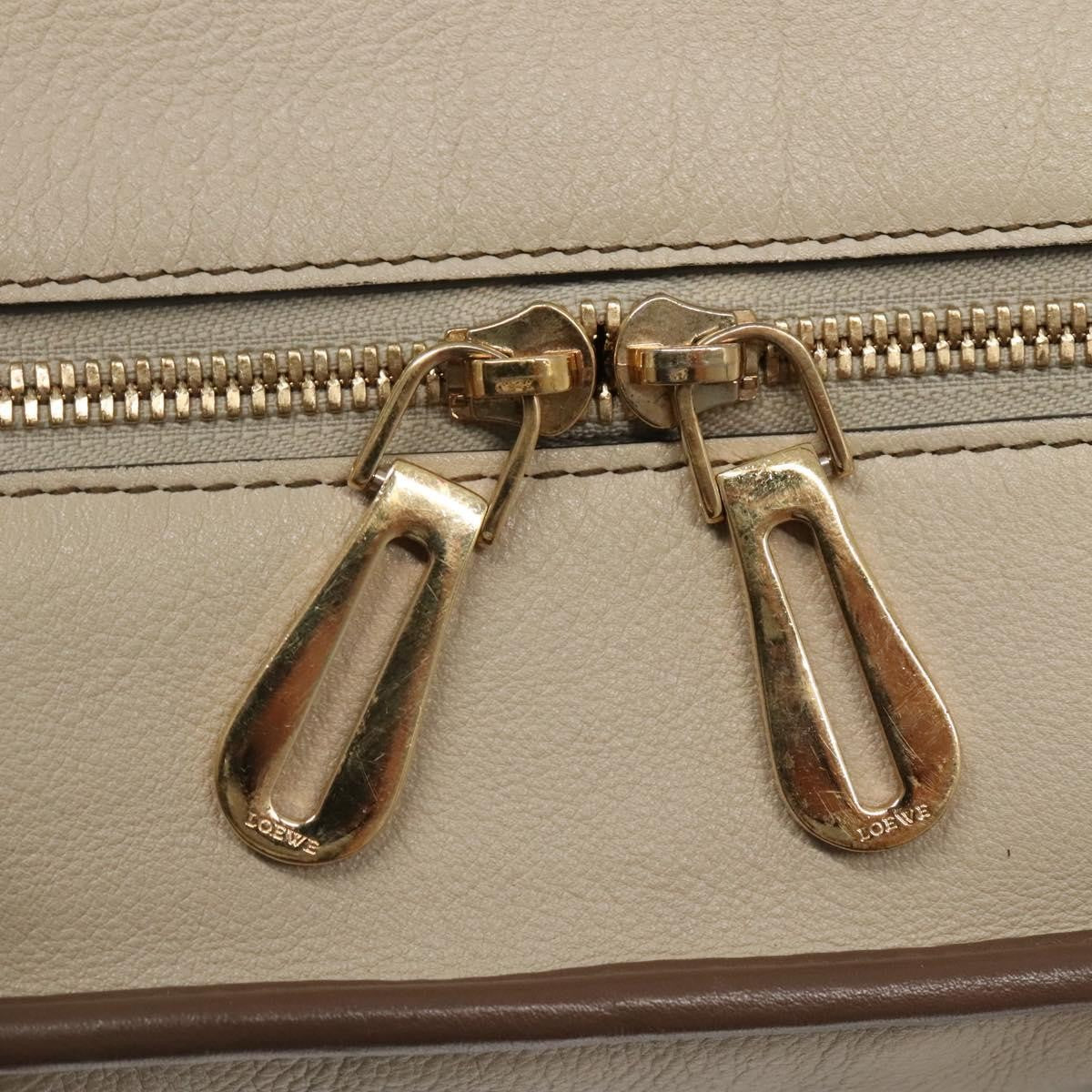 Loewe Amazona Bag Leather, BEIGE, LEATHER, Handbag