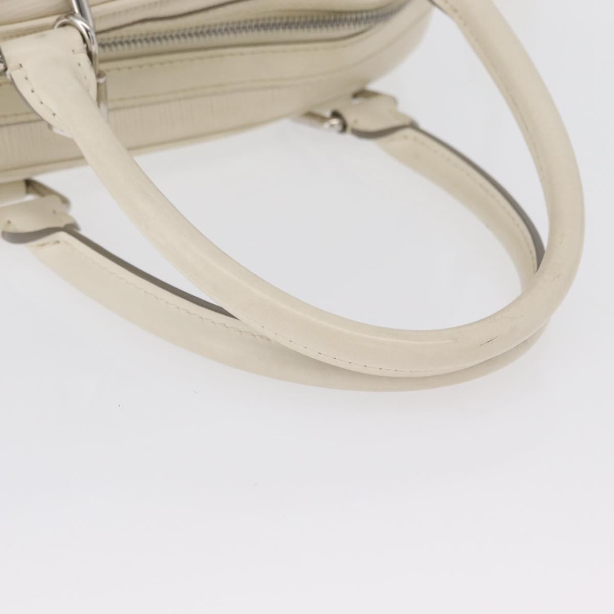 Louis Vuitton Montaigne Bowling Bag Epi Leather, WHITE, LEATHER, Handbag