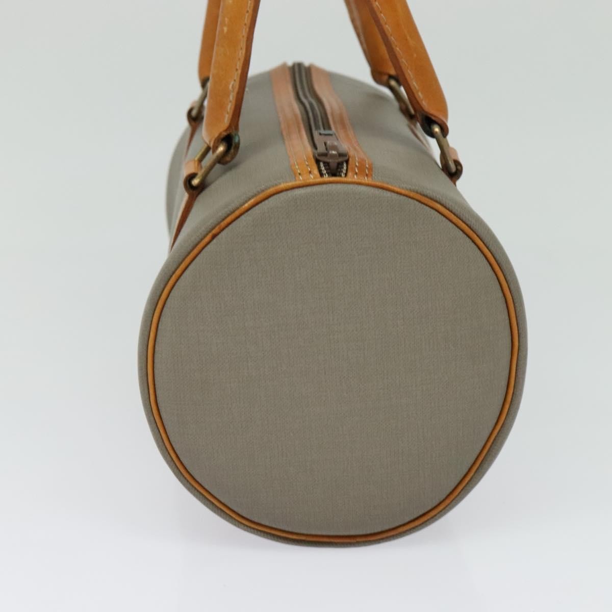 Christian Dior Vintage CD Handbag Canvas, GRAY, CANVAS, Handbag