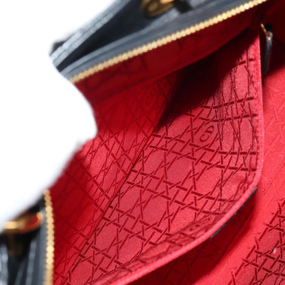 Christian Dior Vintage Lady Dior Bag Cannage Quilt Lambskin, BLACK, LEATHER, Handbag