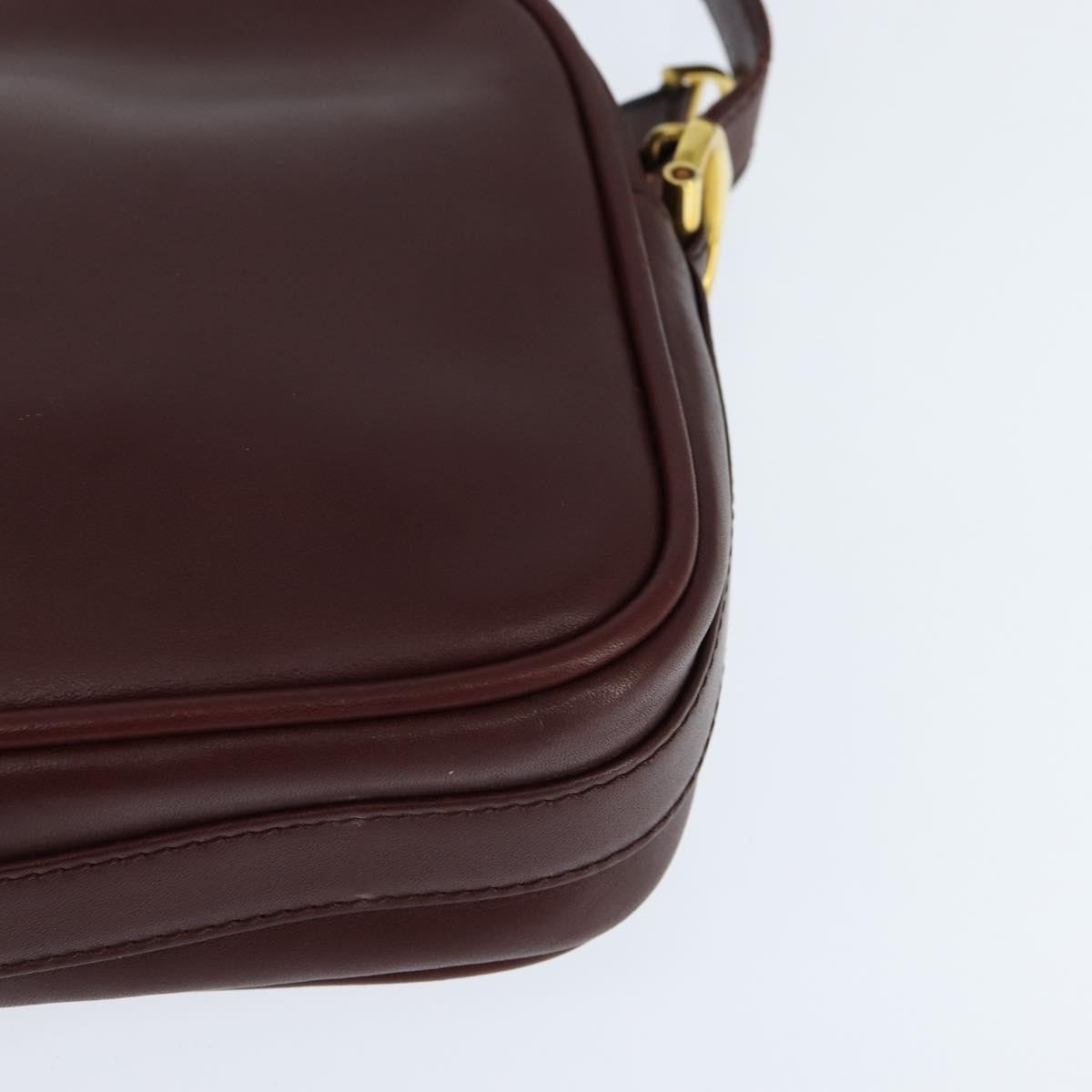 cartier Must de Cartier Shoulder Bag Leather, BURGUNDY, LEATHER, Shoulder bag