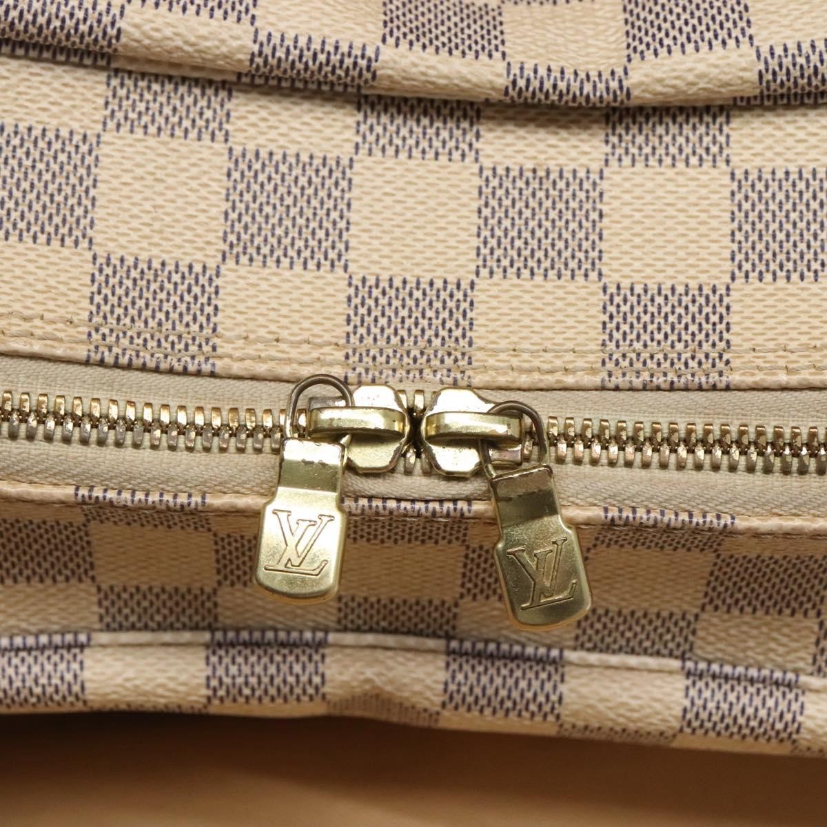 Louis Vuitton Naviglio Handbag Damier, WHITE, CANVAS, Shoulder bag