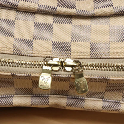 Louis Vuitton Naviglio Handbag Damier, WHITE, CANVAS, Shoulder bag