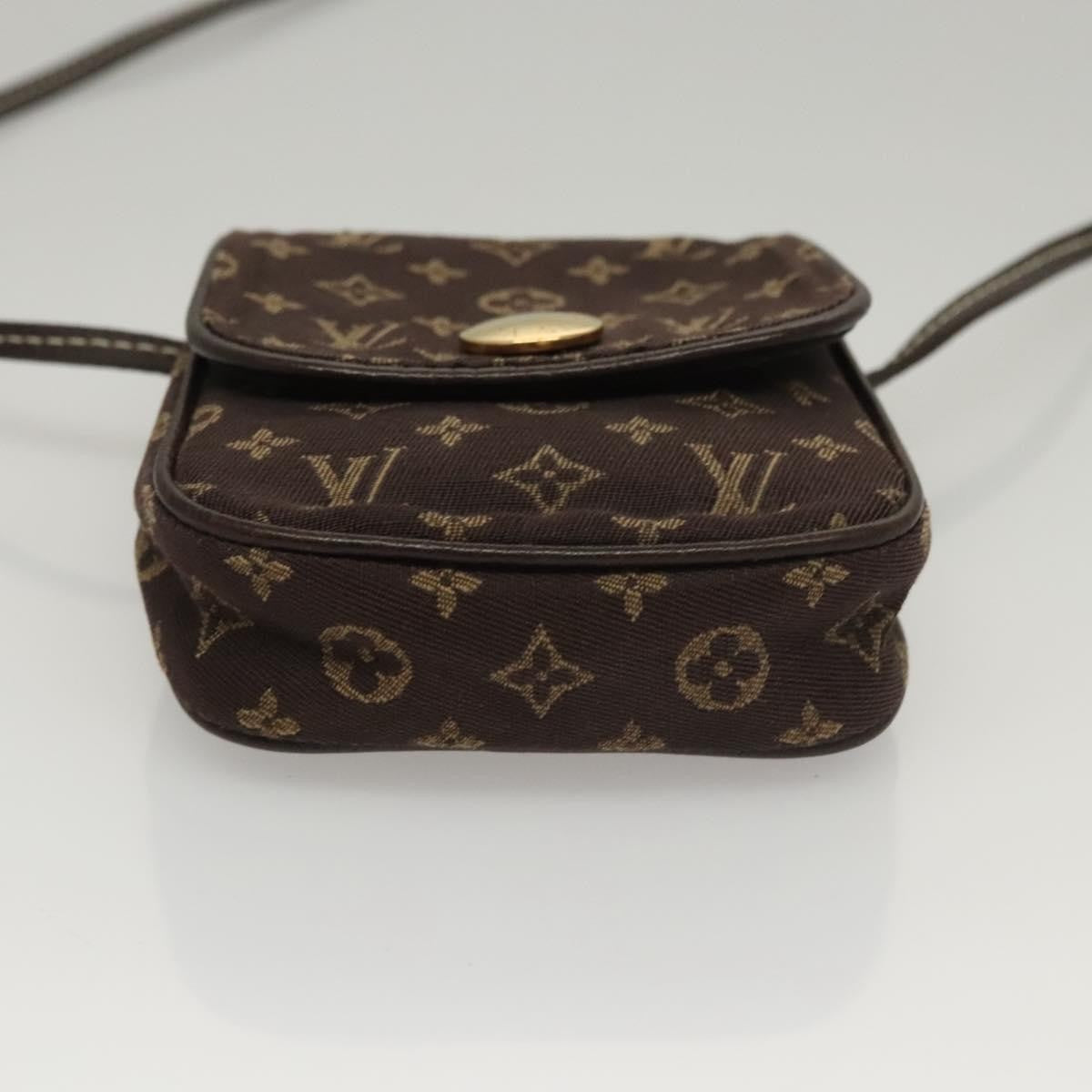 Louis Vuitton Cancun Pochette Monogram Mini Canvas, BROWN, CANVAS, Clutche & pouche