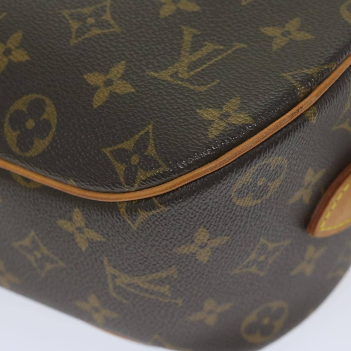 Louis Vuitton Blois Handbag Monogram Canvas, BROWN, CANVAS, Handbag