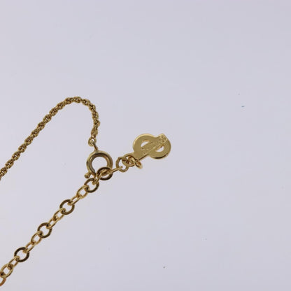 Christian Dior CD Round Pendant Necklace Metal, GOLD, METAL, Necklace