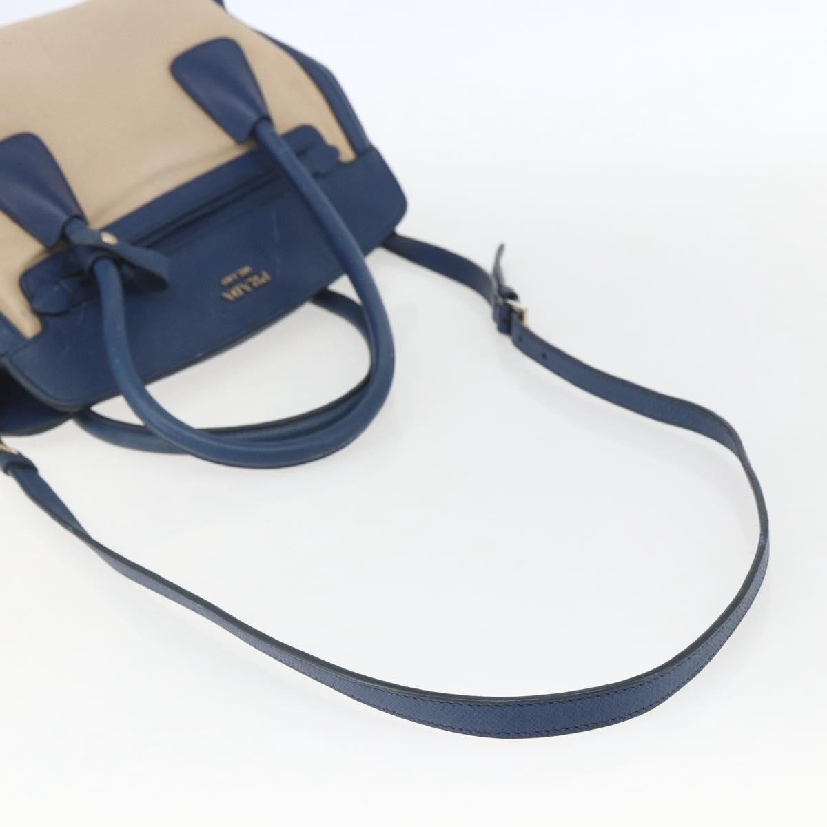 Prada Cuir Frame Convertible Tote Canvas and Saffiano Leather, BEIGE, CANVAS, Tote bag