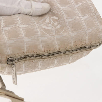 Chanel Travel Line Barrel Bag Nylon, BEIGE, NYLON, Shoulder bag