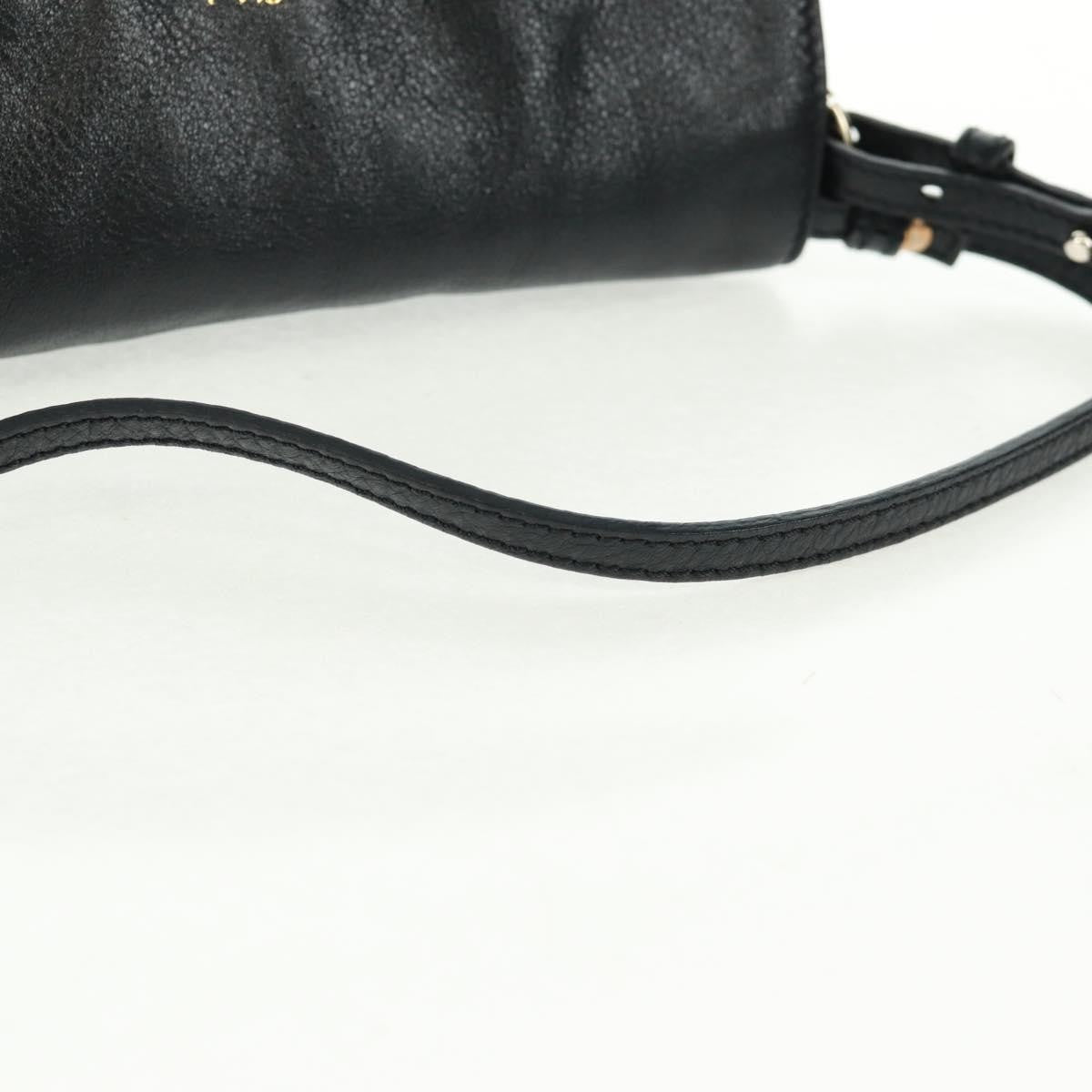 Chloe Lily Shoulder bag Leather, BLACK, LEATHER, Shoulder bag