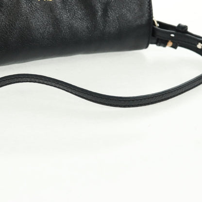 Chloe Lily Shoulder bag Leather, BLACK, LEATHER, Shoulder bag