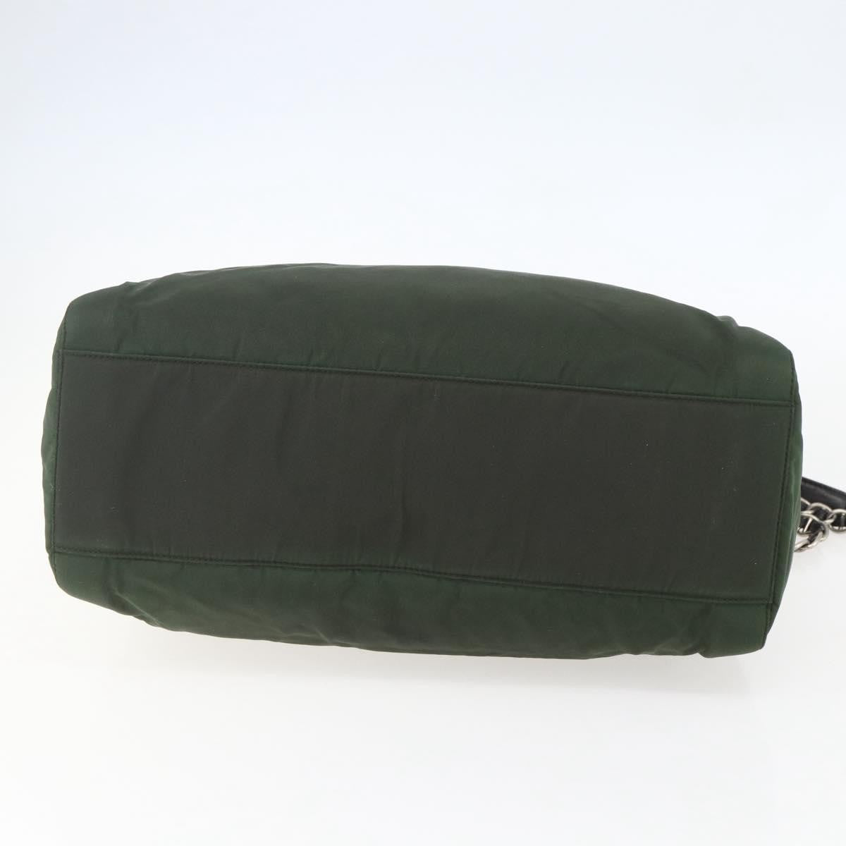 Prada Re-Edition 1995 Chain Tote Quilted Re-Nylon, Khaki, Nylon, Shoulder Bag