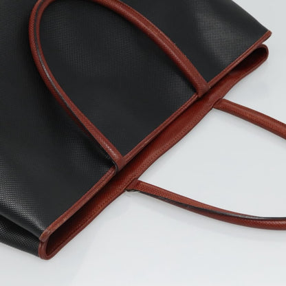 Bottega Veneta Marco Polo Tote Coated Canvas and Leather Detail, BLACK, CANVAS, Tote bag