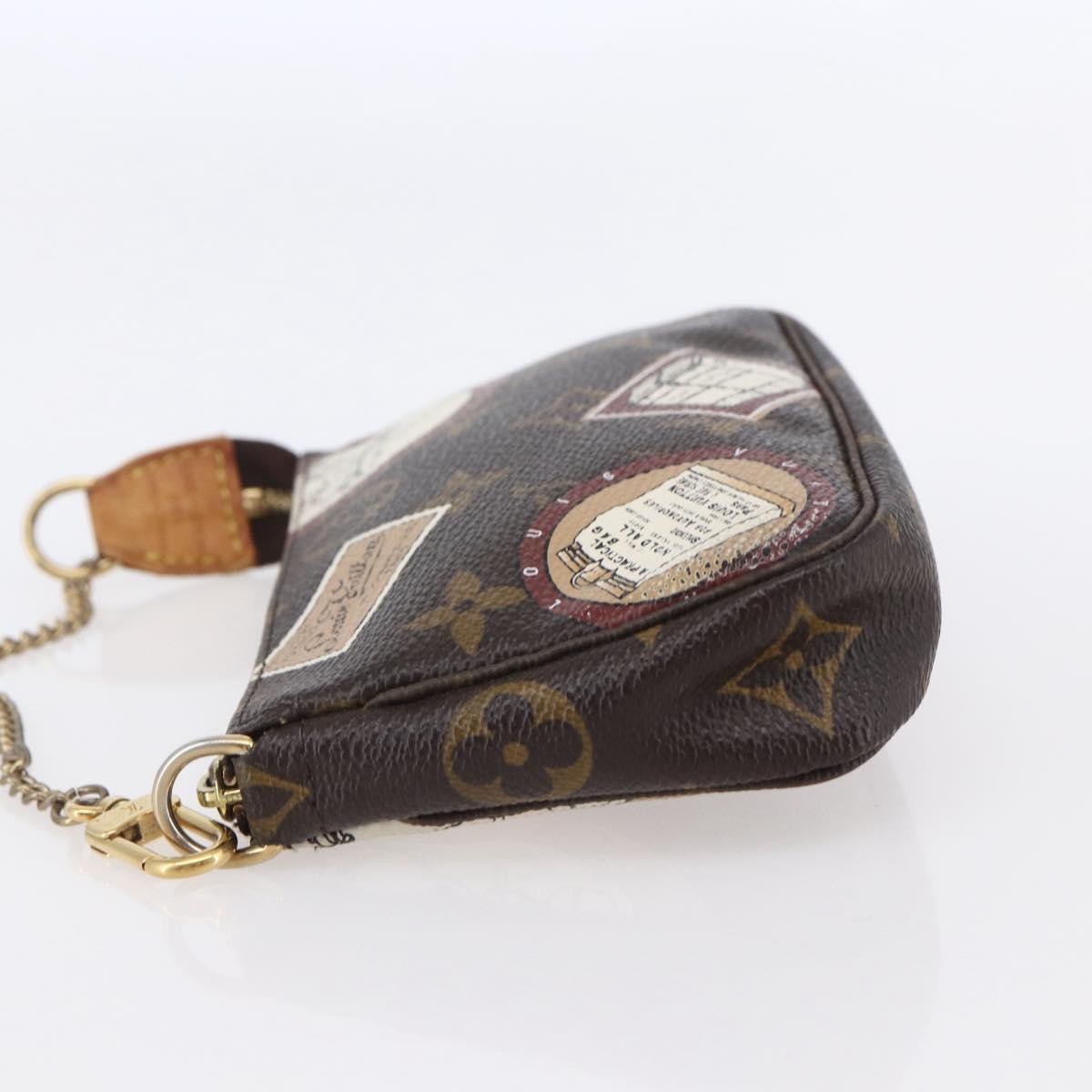 Louis Vuitton Mini pochette accessoire Limited edition Monogram canvas, BROWN, CANVAS, Accessory